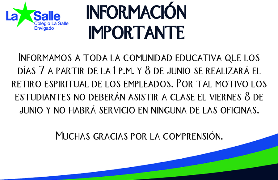 Infor importante retiro 01