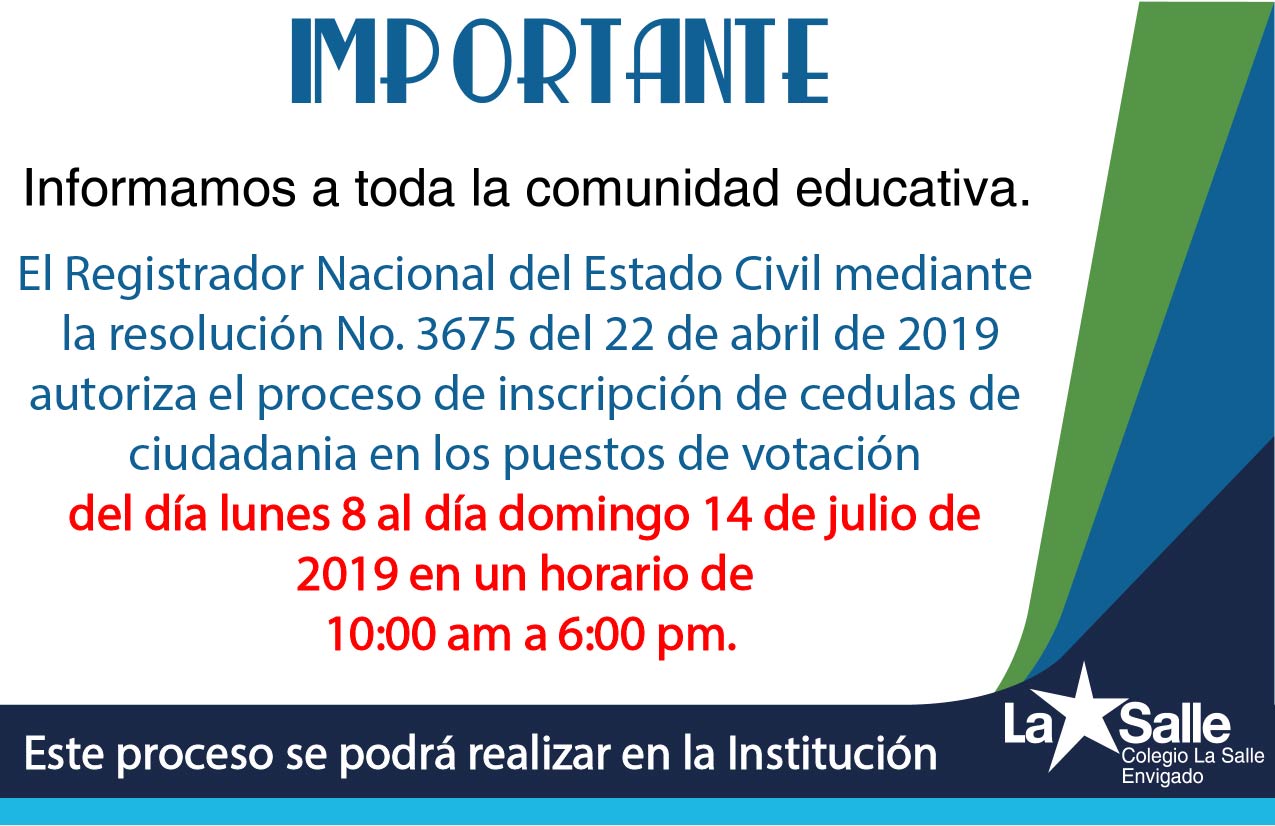 Avisos importante votaciones 01